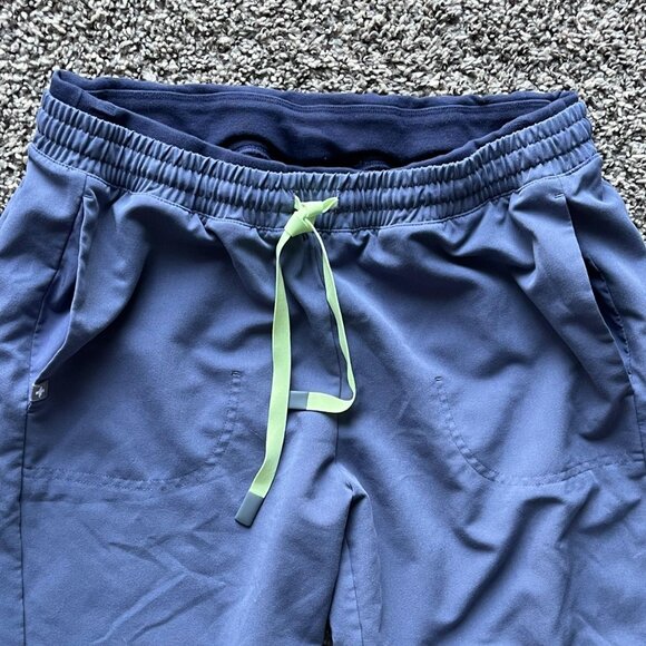 Heather Indigo FIGS Mari Jogger Scrub Pants Medical Workwear Nursing Durable - Picture 2 of 6